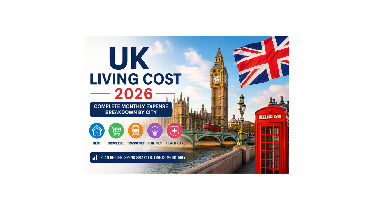 Cost of Living in UK 2026 – Complete Monthly Expense Breakdown by City ...