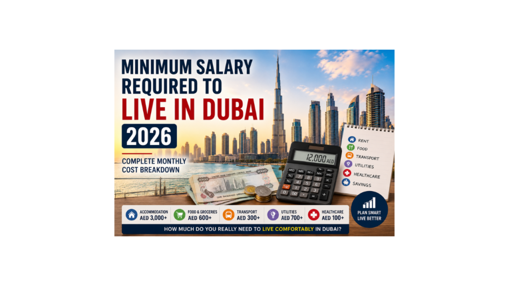Minimum Salary Required to Live in Dubai 2026 Monthly Living Cost Breakdown